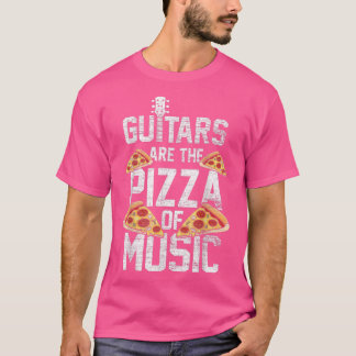 Guitar is de pizza van muziekgitarist Food Lover T-shirt
