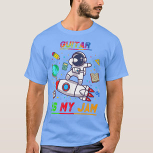 Guitar is mijn jam Astronaut terug naar school Eke T-shirt