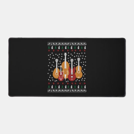 Guitar Kerstmis Bureaumat (Voorkant)