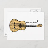 Guitar: Kies je brein Briefkaart (Voorkant / Achterkant)