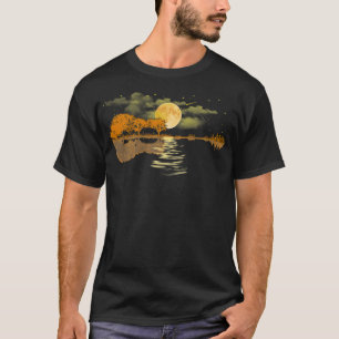 Guitar Lake Reflections Love Musician Acoustic Gui T-shirt