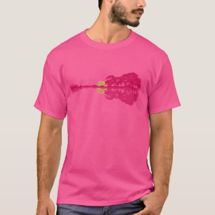 Guitar Lake Reflections Muziek en Gitaar Liefhebbe T-shirt