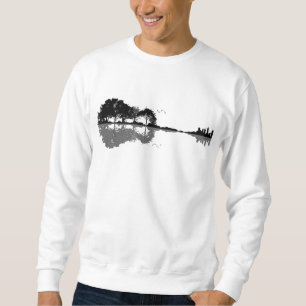 Guitar Lake Shadow Love Guitar Gift Music Lovers Trui