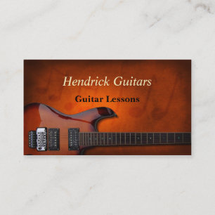 Guitar Lessons Guitar Sales Visitekaartje