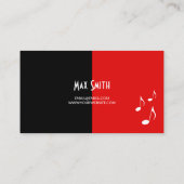 Guitar Lessons Instructor Music Studio Business Visitekaartje (Achterkant)