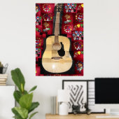 Guitar Love Poster (Thuiskantoor)