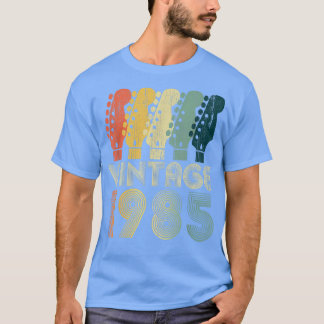 Guitar Lover 37 jaar oude Gifts  Limiet 1985 T-shirt