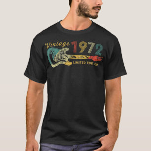 Guitar Lover 50 jaar oude Gifts Limiet 1972 T-shirt