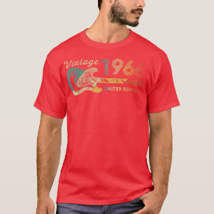 Guitar Lover 56 jaar oude Gifts  Limiet 1966 T-shirt