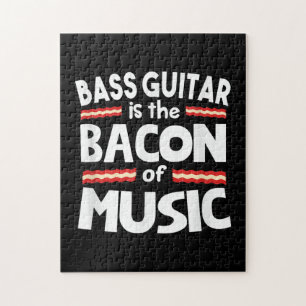 Guitar Lover Bass Guitar is een bacon of Music F Legpuzzel