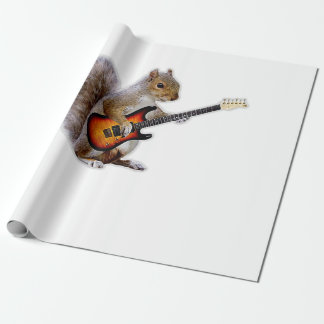 Guitar Lover | Dekhoorn die gitaar speelt Cadeaupapier