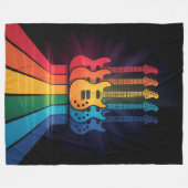 Guitar Lover Fleece Deken (Voorkant (Horizontaal))