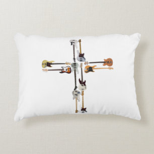 Guitar Lover Guitar Cross Gift Accent Kussen