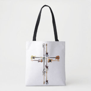 Guitar Lover Guitar Cross Gift Draagtas