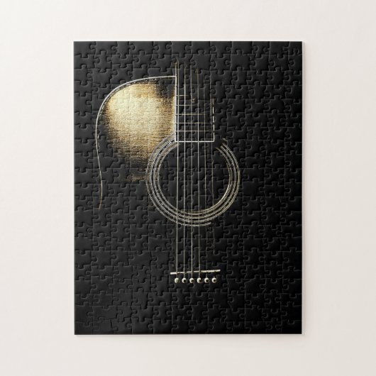 Guitar Lover | Guitar Trunk is zwart Legpuzzel (Verticaal)