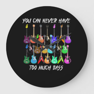 Guitar Lover Je kunt nooit veel bagage nodig heb Grote Klok