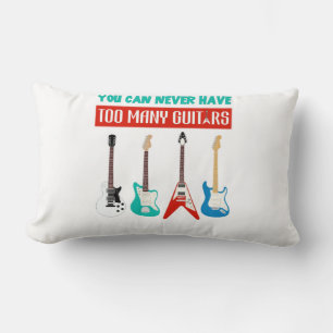 Guitar Lover Je kunt nooit veel gitaar hebben Kussen