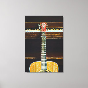Guitar lovers gifts canvas afdruk