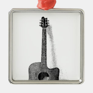 Guitar Metalen Ornament