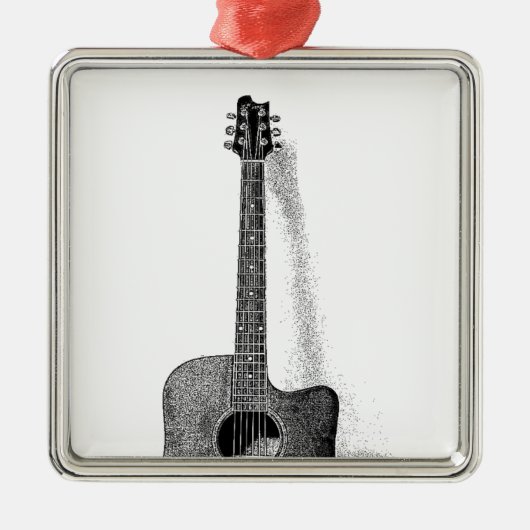 Guitar Metalen Ornament (Voorkant)