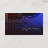 GUITAR Midnight Blues Cartes de visite de musique (Dos)