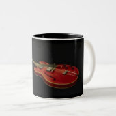 Guitar-Mok- Tweekleurige Koffiemok (Voorkant rechts)