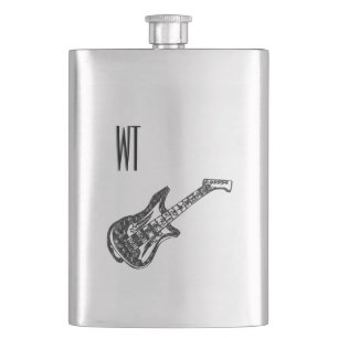 Guitar Monogram Heupfles