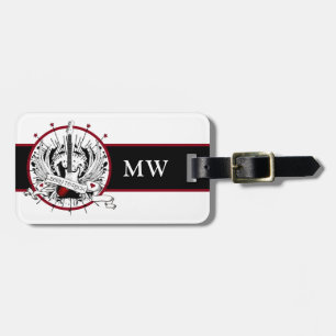 Guitar Monogram Musician Rocker Rock & Roll Music Bagagelabel