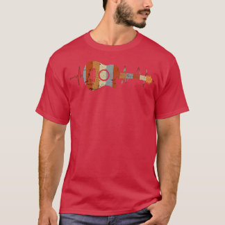 Guitar Music is mijn hartslag Rockstar gitarist Re T-shirt