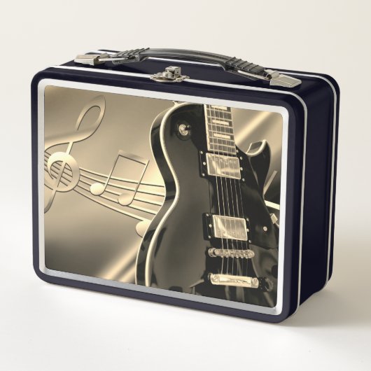 Guitar & Music Note Lunchbox (Voorkant)