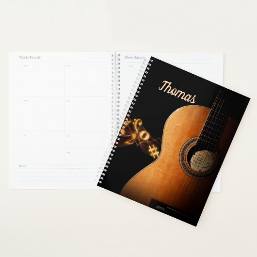 Guitar Music Personalized Planner (Display)