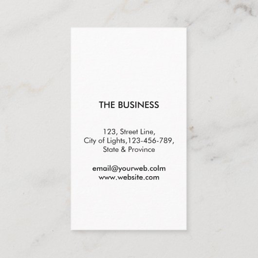 Guitar Music Player Artist DJ Geometric Black Visitekaartje (Achterkant)