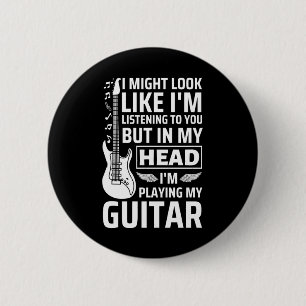 Guitar Music Ronde Button 5,7 Cm