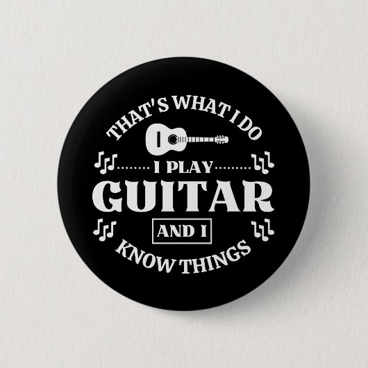 Guitar Music Ronde Button 5,7 Cm (Voorkant)