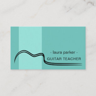 Guitar Music Teacher Lessons Akoestische minima Visitekaartje