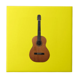 Guitar Musical Instrument Acoustic Yellow Tegeltje