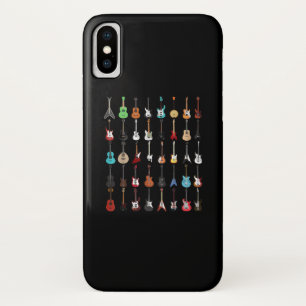 Guitar Musical Instrument Rock en Roll iPhone X Hoesje