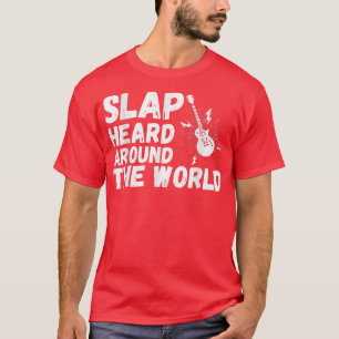 Guitar muziekband met gitarist en musicus t-shirt