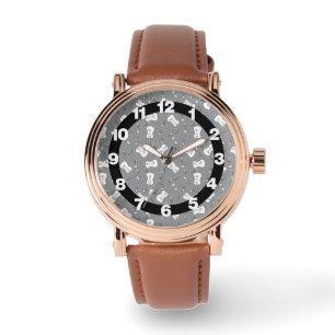 Guitar Muzieknoten Patroon Horloge