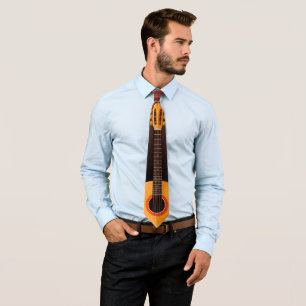 Guitar Necktie Music-Thleed Design Versie 1 Stropdas