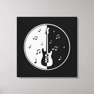 Guitar Night Canvas Afdruk