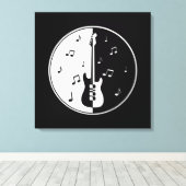 Guitar Night Canvas Afdruk (Insitu (Houten vloer))