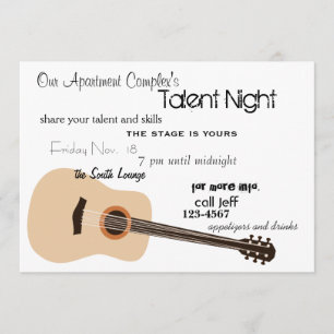 Guitar Night Kaart