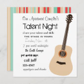 Guitar Night Kaart (Voorkant / Achterkant)