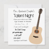 Guitar Night Kaart (Voorkant)