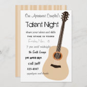 Guitar Night Kaart (Voorkant / Achterkant)