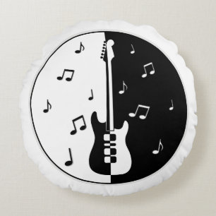 Guitar Night Rond Kussen