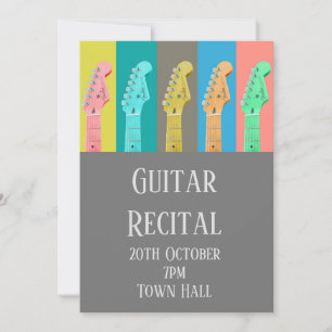 Guitar Overweging moderne pastel stijlvolle presta Kaart