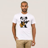 Guitar Panda (lichte shirten) T-shirt (Voorkant volledig)