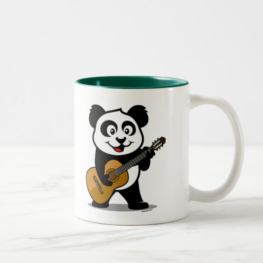 Guitar Panda Tweekleurige Koffiemok (Rechts)